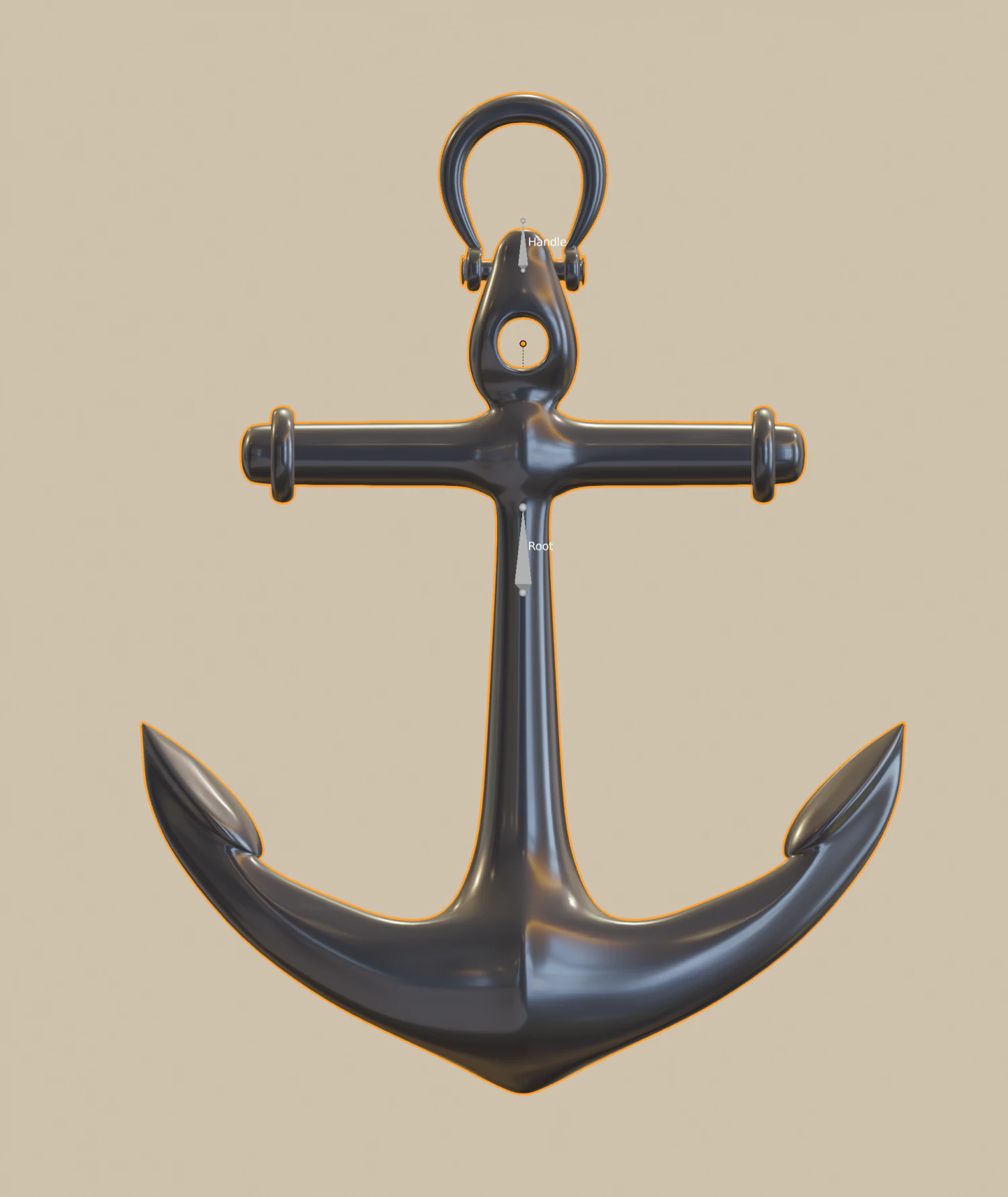 anchor 3D Model .c4d .max .obj .3ds .fbx .stl .blend 