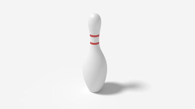 bowling pin 3D-Modell .c4d .max .obj .3ds .fbx .stl .blend 
