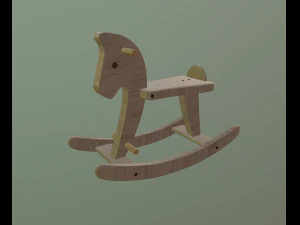 Schaukelpferd 3D Modell