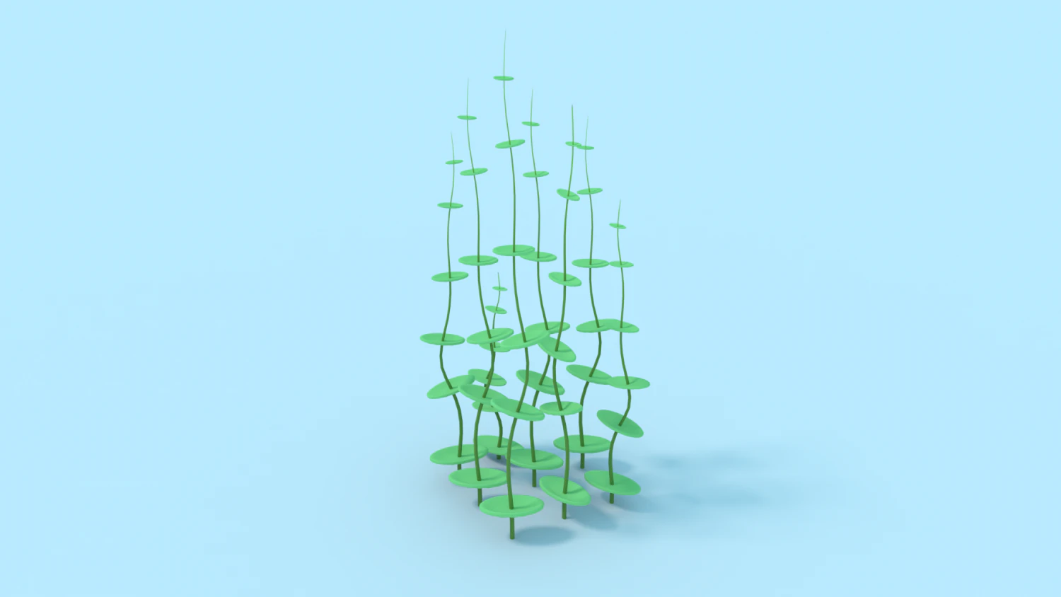 underwater grass 3D Model .c4d .max .obj .3ds .fbx .stl .blend