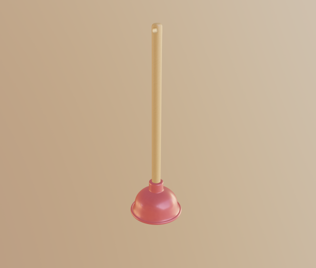 plunger 3D 모델 .c4d .max .obj .3ds .fbx .stl .blend