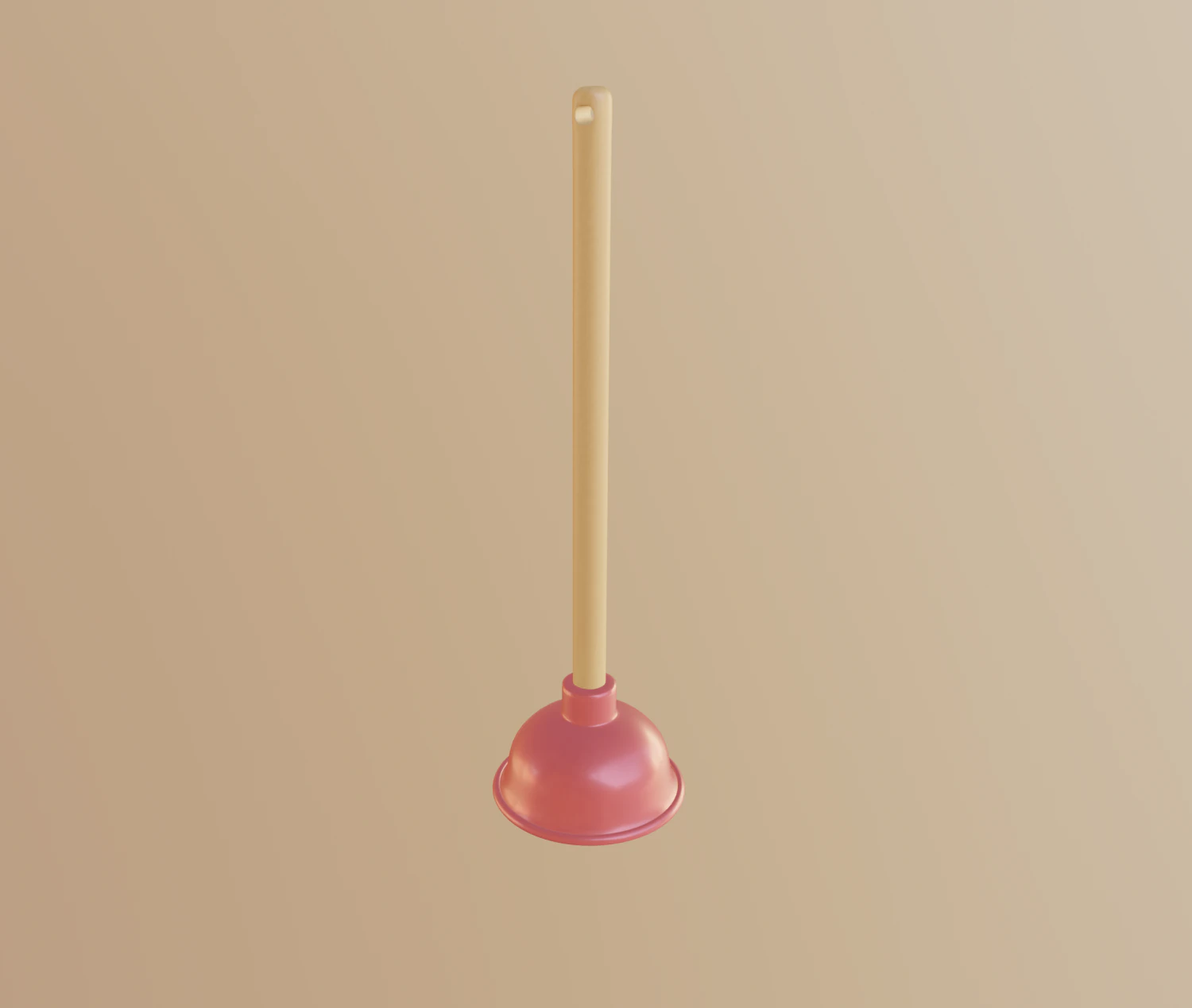 plunger 3D Model .c4d .max .obj .3ds .fbx .stl .blend 