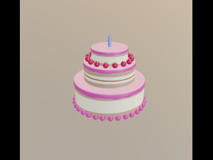 cake Modèle 3D