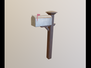 mail box Modelo 3D