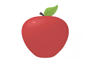 red apple 3D Model