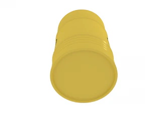 yellow barrel 3D Model