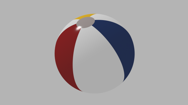 beach ball 3D Model .c4d .max .obj .3ds .fbx .stl .blend 