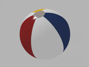 समुद्र तट की गेंद 3D मॉडल