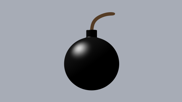 round bomb 3D 모델 .c4d .max .obj .3ds .fbx .stl .blend 