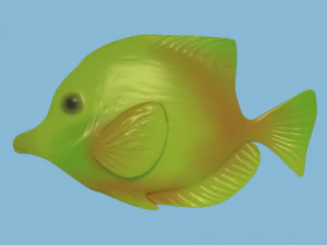pez amarillo Modelo 3D