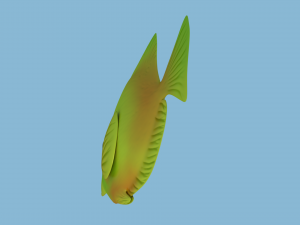 yellow fish 3D Model