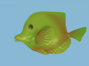 yellow fish 3D Model
