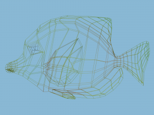 yellow fish 3D Model