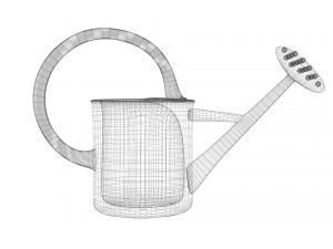 watering can Modello 3D