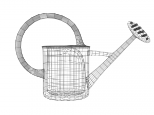 watering can Modello 3D