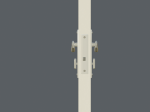 8-panel glass door Modèle 3D
