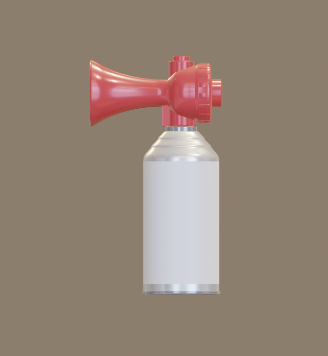air horn 3D मॉडल .c4d .max .obj .3ds .fbx .stl .blend 
