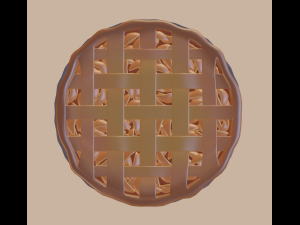 apple pie 3D मॉडल