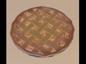 apple pie 3D मॉडल