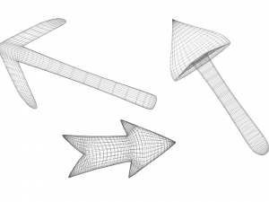3 different arrows 3Dモデル