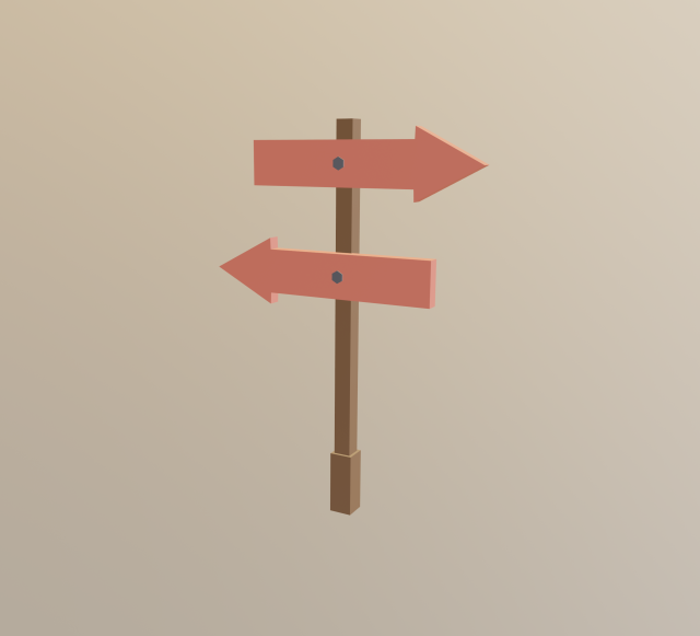 arrow board sign 3Dモデル .c4d .max .obj .3ds .fbx .stl .blend 