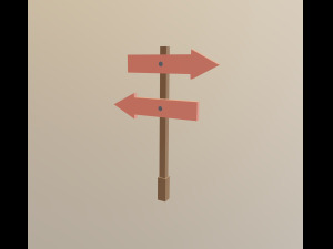 arrow board sign 3D Model
