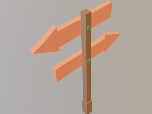 arrow board sign 3Dモデル