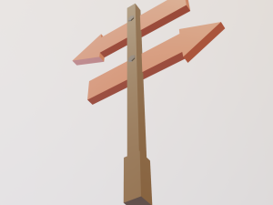 arrow board sign 3Dモデル