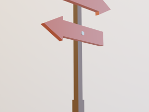 arrow board sign 3Dモデル