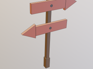 arrow board sign 3Dモデル