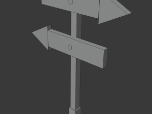 arrow board sign 3Dモデル