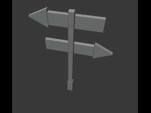 arrow board sign 3Dモデル