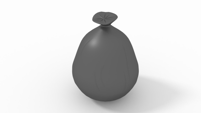 trash bag Modelo 3D .c4d .max .obj .3ds .fbx .stl .blend 