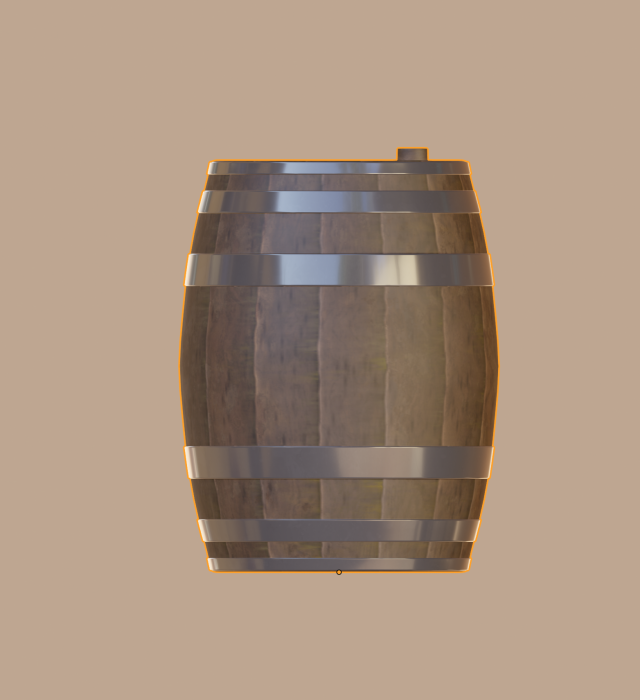 wooden barrel 3D Model .c4d .max .obj .3ds .fbx .stl .blend