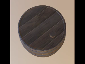 wooden barrel 3D Model