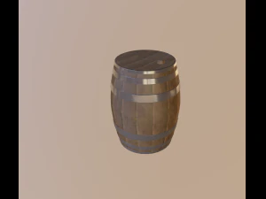 wooden barrel 3D Model