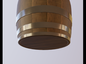 wooden barrel 3D Model