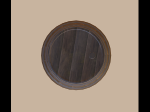 wooden barrel 3D Model