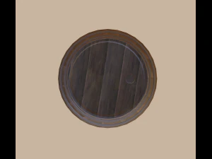 wooden barrel 3D Model