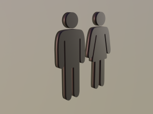bathroom silhouettes 3D Model