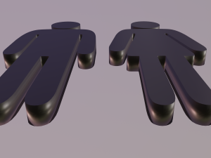 bathroom silhouettes 3D Model