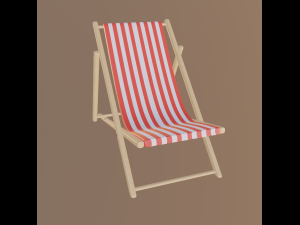 ビーチチェア 3Dモデル