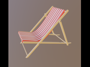 ビーチチェア 3Dモデル