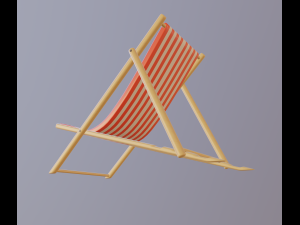 ビーチチェア 3Dモデル