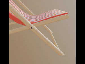 пляжний шезлонг 3D Модель