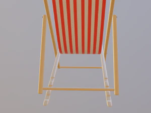пляжний шезлонг 3D Модель