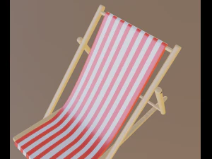 пляжний шезлонг 3D Модель