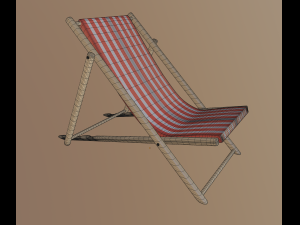 ビーチチェア 3Dモデル