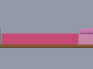cartoon bed Modelo 3D