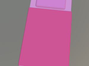 cartoon bed Modelo 3D